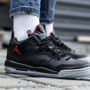 Jordan Black and Red Men's Sneakers